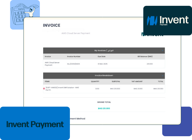 Invent Payment system showcasing seamless online payment solutions.