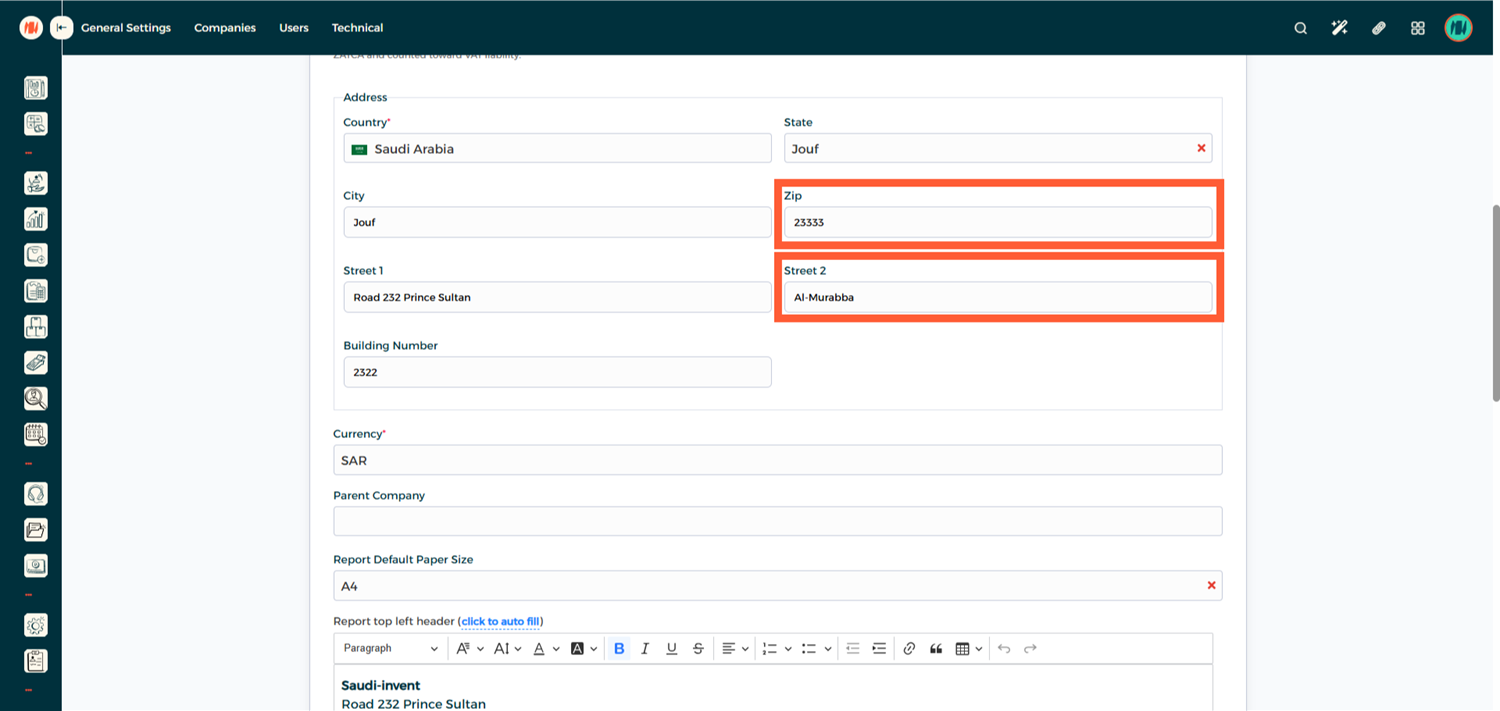 الخطوة 4 - مراجعة معلومات الشركة
