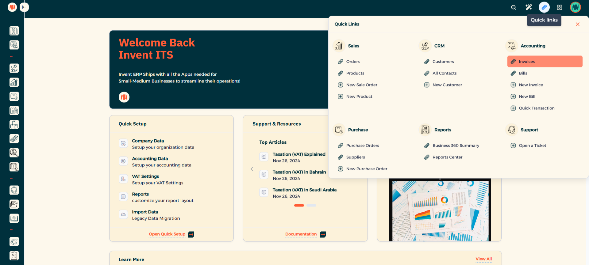Step 1 - navigate to invoices