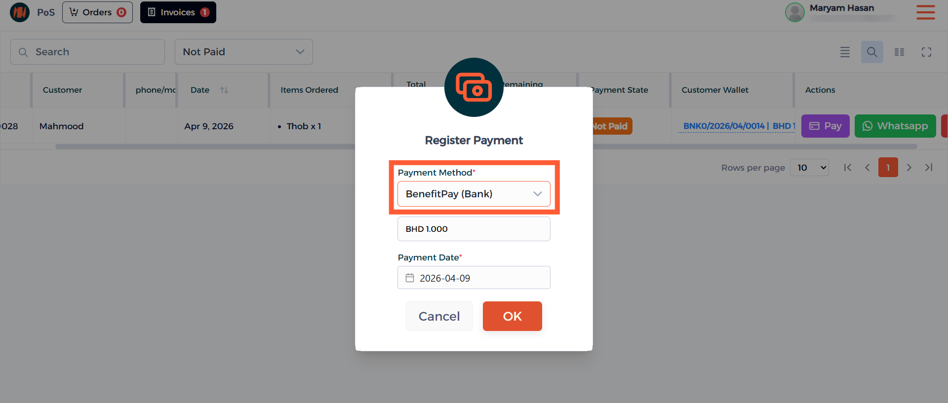 Step 10 - Choose Payment Method
