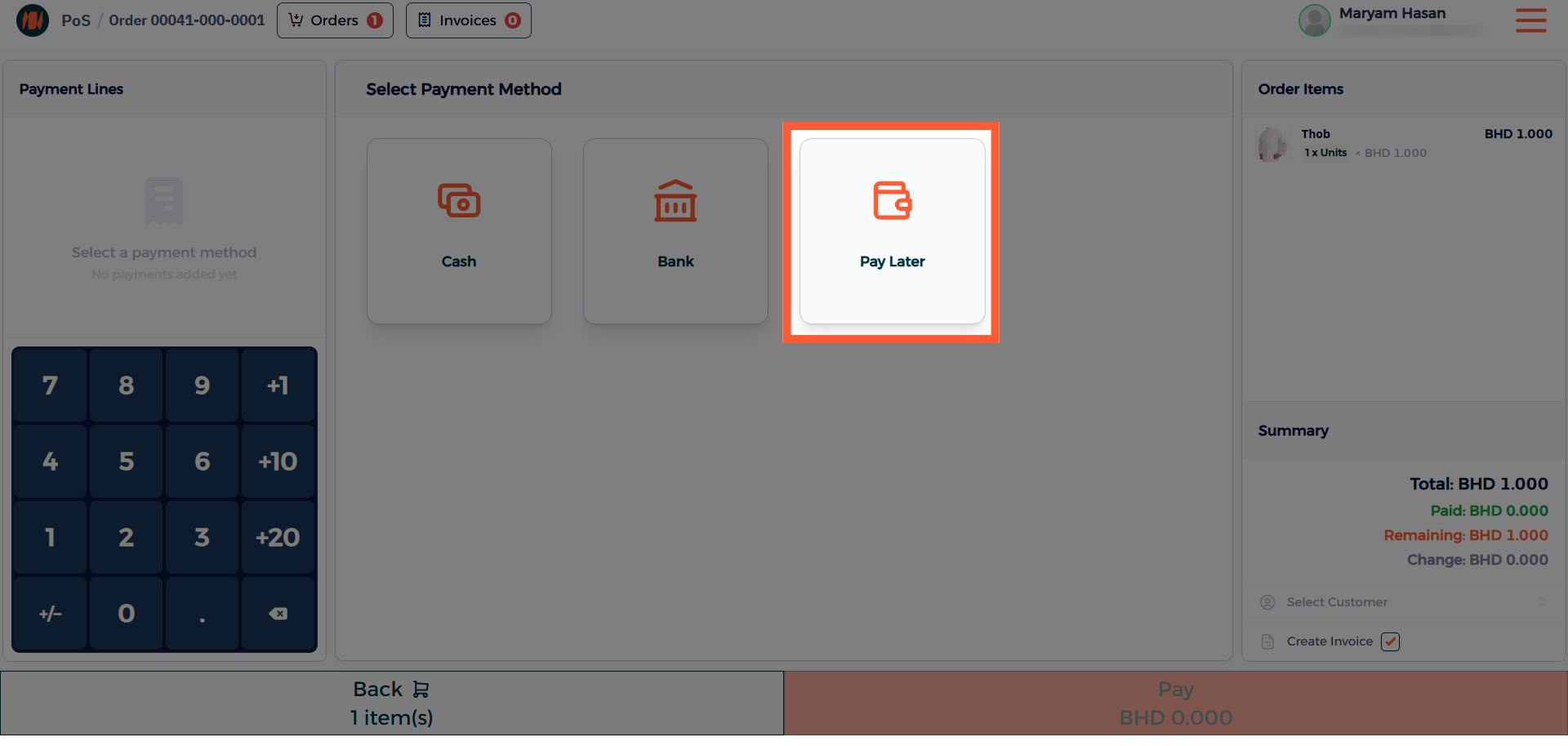 Step 5 - Find and Pay Invoice